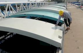上海石洞口污水處理廠石洞口下移動(dòng)蓋板